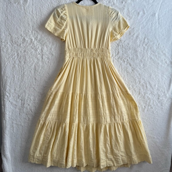 Elegant Yellow Women's Dress - Picture 9 of 11